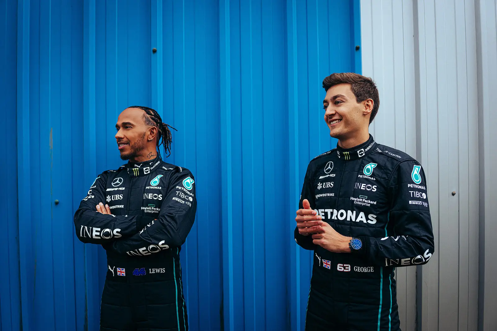 Lewis Hamilton-George Russell